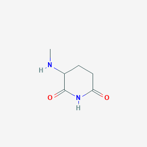 molecular formula C6H10N2O2 B2708658 3-(Methylamino)piperidine-2,6-dione CAS No. 1494409-88-9
