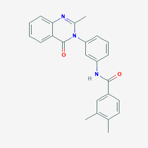 3,4-dimethyl-N-[3-(2-methyl-4-oxoquinazolin-3-yl)phenyl]benzamide