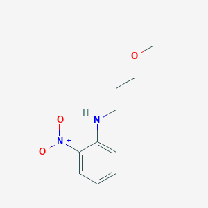 molecular formula C11H16N2O3 B2708668 N-(3-ethoxypropyl)-2-nitroaniline CAS No. 1040329-50-7