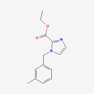 molecular formula C14H17ClN2O2 B2708670 ethyl 1-(3-methylbenzyl)-1H-imidazole-2-carboxylate CAS No. 1119450-17-7