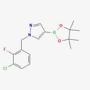 1-[(3-chloro-2-fluorophenyl)methyl]-4-(tetramethyl-1,3,2-dioxaborolan-2-yl)-1H-pyrazole