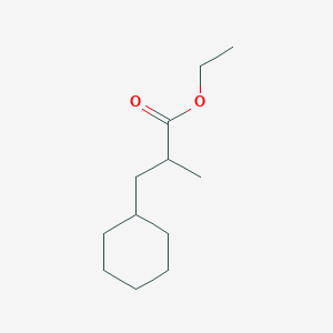 molecular formula C12H22O2 B2708716 Ethyl 3-cyclohexyl-2-methylpropanoate CAS No. 154874-36-9