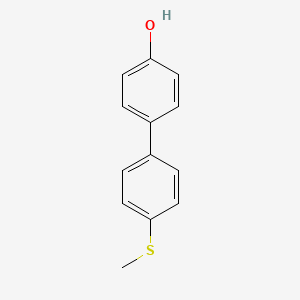 molecular formula C13H12OS B2708744 4-(4-甲硫基噻吩基)苯酚 CAS No. 191724-06-8