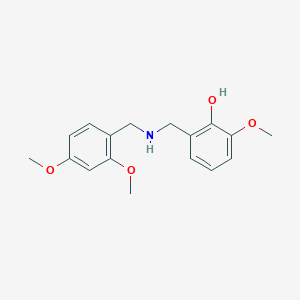 molecular formula C17H21NO4 B2708751 2-{[(2,4-Dimethoxybenzyl)amino]methyl}-6-methoxyphenol CAS No. 1223891-24-4