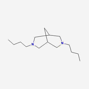 molecular formula C15H30N2 B2708761 3,7-二丁基-3,7-二氮杂双环[3.3.1]壬烷 CAS No. 58324-90-6