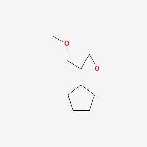 molecular formula C9H16O2 B2708763 2-Cyclopentyl-2-(methoxymethyl)oxirane CAS No. 2248393-78-2