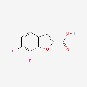 molecular formula C9H4F2O3 B2708771 6,7-Difluoro-1-benzofuran-2-carboxylic acid CAS No. 1784077-42-4