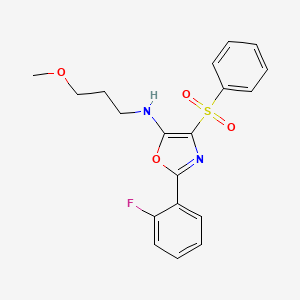 2-(2-fluorophenyl)-N-(3-methoxypropyl)-4-(phenylsulfonyl)oxazol-5-amine