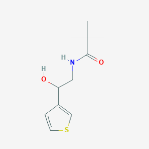 molecular formula C11H17NO2S B2708780 N-(2-hydroxy-2-(thiophen-3-yl)ethyl)pivalamide CAS No. 1257550-31-4