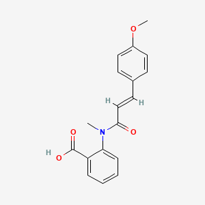 molecular formula C18H17NO4 B2708797 2-[3-(4-Methoxyphenyl)-N-methylprop-2-enamido]benzoic acid CAS No. 717131-40-3