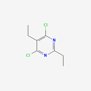 molecular formula C8H10Cl2N2 B2708801 4,6-二氯-2,5-二乙基嘧啶 CAS No. 1342422-66-5