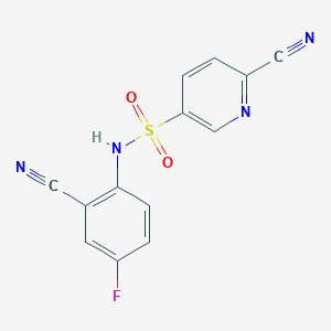6-cyano-N-(2-cyano-4-fluorophenyl)pyridine-3-sulfonamide