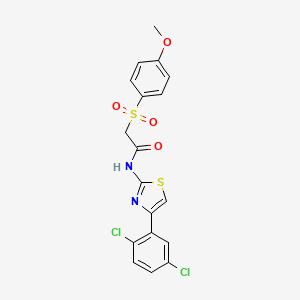 N-(4-(2,5-dichlorophenyl)thiazol-2-yl)-2-((4-methoxyphenyl)sulfonyl)acetamide