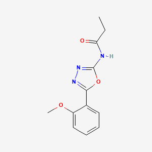 N-(5-(2-methoxyphenyl)-1,3,4-oxadiazol-2-yl)propionamide