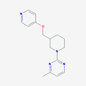 molecular formula C16H20N4O B2708818 4-Methyl-2-[3-(pyridin-4-yloxymethyl)piperidin-1-yl]pyrimidine CAS No. 2380098-11-1