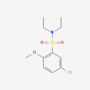 molecular formula C11H16ClNO3S B2708819 5-chloro-N,N-diethyl-2-methoxybenzenesulfonamide CAS No. 428493-34-9