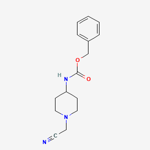 molecular formula C15H19N3O2 B2708820 benzyl N-[1-(cyanomethyl)piperidin-4-yl]carbamate CAS No. 1333615-45-4