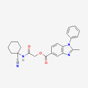 [2-[(1-Cyanocyclohexyl)amino]-2-oxoethyl] 2-methyl-1-phenylbenzimidazole-5-carboxylate
