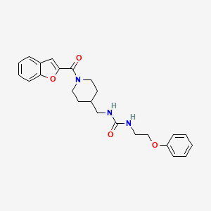 1-((1-(Benzofuran-2-carbonyl)piperidin-4-yl)methyl)-3-(2-phenoxyethyl)urea