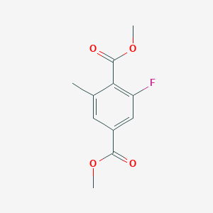 molecular formula C11H11FO4 B2708844 Dimethyl 2-fluoro-6-methylterephthalate CAS No. 2228578-37-6
