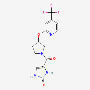 4-(3-((4-(trifluoromethyl)pyridin-2-yl)oxy)pyrrolidine-1-carbonyl)-1H-imidazol-2(3H)-one