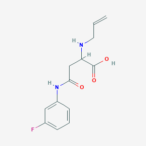 2-(Allylamino)-4-((3-fluorophenyl)amino)-4-oxobutanoic acid