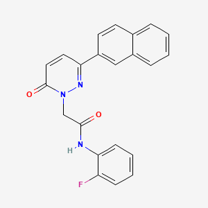 molecular formula C22H16FN3O2 B2708852 N-(2-fluorophenyl)-2-(3-naphthalen-2-yl-6-oxopyridazin-1-yl)acetamide CAS No. 941972-86-7