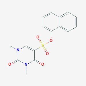 Naphthalen-1-yl 1,3-dimethyl-2,4-dioxopyrimidine-5-sulfonate