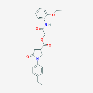 2-(2-Ethoxyanilino)-2-oxoethyl 1-(4-ethylphenyl)-5-oxo-3-pyrrolidinecarboxylate