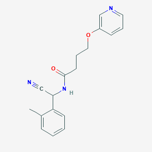 N-[cyano(2-methylphenyl)methyl]-4-(pyridin-3-yloxy)butanamide