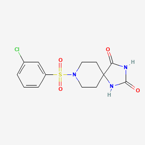 8-(3-Chlorobenzenesulfonyl)-1,3,8-triazaspiro[4.5]decane-2,4-dione