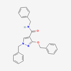 N,1-dibenzyl-3-(benzyloxy)-1H-pyrazole-4-carboxamide