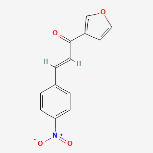 molecular formula C13H9NO4 B2708885 (E)-1-(3-呋喃基)-3-(4-硝基苯基)-2-丙烯-1-酮 CAS No. 478246-17-2