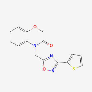 4-{[3-(2-thienyl)-1,2,4-oxadiazol-5-yl]methyl}-2H-1,4-benzoxazin-3(4H)-one
