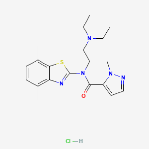 N-(2-(diethylamino)ethyl)-N-(4,7-dimethylbenzo[d]thiazol-2-yl)-1-methyl-1H-pyrazole-5-carboxamide hydrochloride