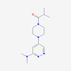 1-(4-(6-(Dimethylamino)pyridazin-4-yl)piperazin-1-yl)-2-methylpropan-1-one