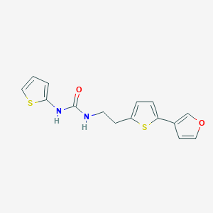 molecular formula C15H14N2O2S2 B2708916 1-(2-(5-(Furan-3-yl)thiophen-2-yl)ethyl)-3-(thiophen-2-yl)urea CAS No. 2034597-91-4
