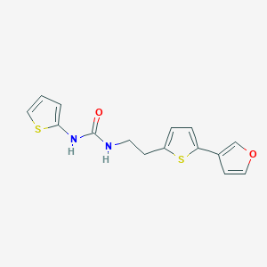 molecular formula C15H14N2O2S2 B2708916 1-(2-(5-(呋喃-3-基)噻吩-2-基)乙基)-3-(噻吩-2-基)脲 CAS No. 2034597-91-4