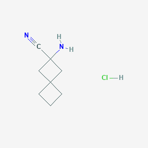 2-Aminospiro[3.3]heptane-2-carbonitrile;hydrochloride