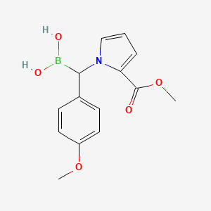 [2-(Methoxycarbonyl)pyrrol-1-YL](4-methoxyphenyl)methylboronic acid