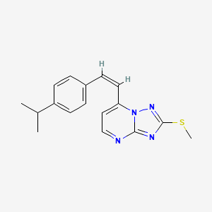 7-(4-Isopropylstyryl)-2-(methylsulfanyl)[1,2,4]triazolo[1,5-a]pyrimidine