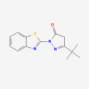 1-Benzothiazol-2-yl-3-(tert-butyl)-2-pyrazolin-5-one