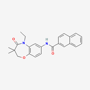 N-(5-ethyl-3,3-dimethyl-4-oxo-2,3,4,5-tetrahydrobenzo[b][1,4]oxazepin-7-yl)-2-naphthamide
