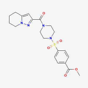 Methyl 4-((4-(4,5,6,7-tetrahydropyrazolo[1,5-a]pyridine-2-carbonyl)piperazin-1-yl)sulfonyl)benzoate