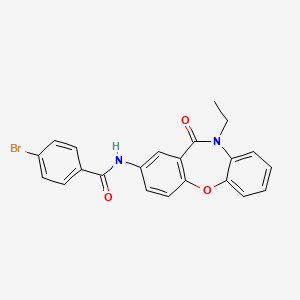 4-bromo-N-(10-ethyl-11-oxo-10,11-dihydrodibenzo[b,f][1,4]oxazepin-2-yl)benzamide