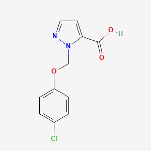1-[(4-chlorophenoxy)methyl]-1H-pyrazole-5-carboxylic acid