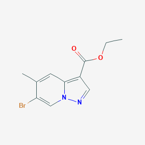 Ethyl 6-bromo-5-methyl-pyrazolo[1,5-a]pyridine-3-carboxylate