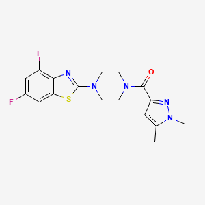 (4-(4,6-difluorobenzo[d]thiazol-2-yl)piperazin-1-yl)(1,5-dimethyl-1H-pyrazol-3-yl)methanone