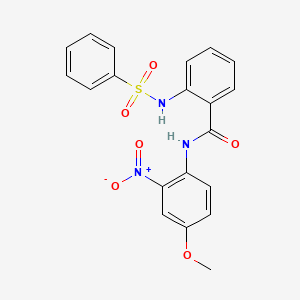 2-benzenesulfonamido-N-(4-methoxy-2-nitrophenyl)benzamide