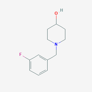 molecular formula C12H16FNO B2708972 1-(3-Fluoro-benzyl)-piperidin-4-ol CAS No. 184921-09-3